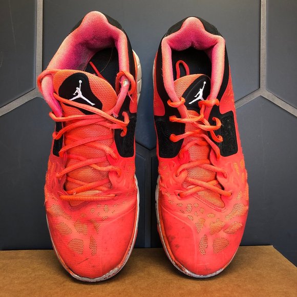 ~Used W/O Box! Air Jordan Flight Flex Trainer 2 Infrared Red Sneakers Size 8 - Picture 3 of 6